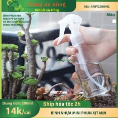 BNPX200ML - Bình trong nhựa PP vòi phun sương mịn dùng tưới cây vệ sinh nhà, xe dung tích 200ml