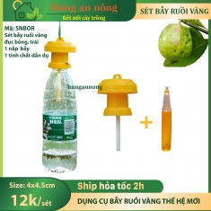 Dụng cụ bẫy ruồi vàng đục bông trái thế hệ mới linh hoạt tiết kiệm, có bán lẻ