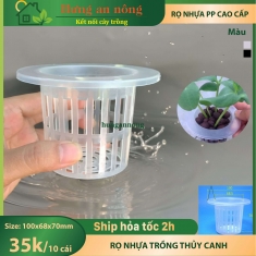 Sét 10 rọ nhựa trồng thủy canh bán thủy canh rau ăn lá size 100*68,5*70mm ( xem trong mô tả )