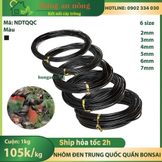 NDTQQC - 1kg nhôm đen Trung Quốc mềm dẻo chuyên quấn uốn cây bonsai, cây cảnh có nhiều size