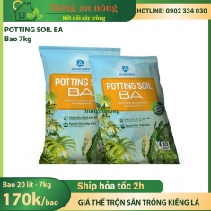 Bao 7kg giá thể trộn sẵn chuyên trồng kiểng lá Potting Soil BA