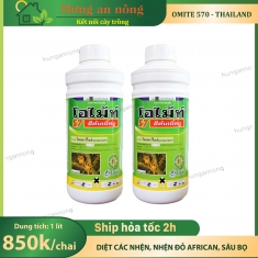 Chai 1 lít  Omite 570 Thailand - Thuốc đặc trị các nhện, nhện đỏ, sâu bọ xem trong mô tả.