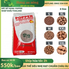 bao xá 50 lít size S đất sét nung trồng bonsai sen đá xương rồng, rài mặt chậu hàng Thailand