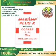 Bao 20kg - NPK 6-40-6+15mg phân trắng Nhật Bản MagampK tan chậm kích thích rễ, tăng trưởng phóng thích từ 12 tháng