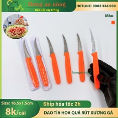 Dao tỉa hoa quả, rau câu, tỉa cành mọng nước, rút xương gà, mỗi cây có bao đựng và khắc logo