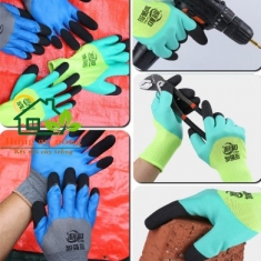 BTL2 - bao tay cao su bảo hộ lao động cao cấp phủ bọt cao su latex dày dặn chống mài mòn trơn trợt free size