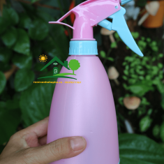 Bnh Tưới Cây Mini Màu Trắng Hồng 500ml