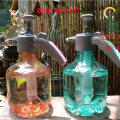 Bình tưới cây 3 lít - chất liệu nhựa PP/ PET trong, dùng tưới cây, vệ sinh xe hơi, dọn dẹp nhà cửa, phun khử trùng.