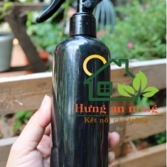Bình đen nhựa PP dùng tưới cây, sử dụng trong salon tóc vòi phun mịn nhẹ 300ML