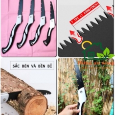 Cưa cầm tay gấp gọn lưỡi thép hợp kim SK5 bén bền không gỉ sét 4 size, lưỡi 18cm, 21cm, 25cm, 30cm